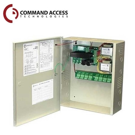 Command Access 4A, 24V regulated PS w/boost circuitry for up to (8) electric latch pullback devices. Includes (8) s CAT-PS480B